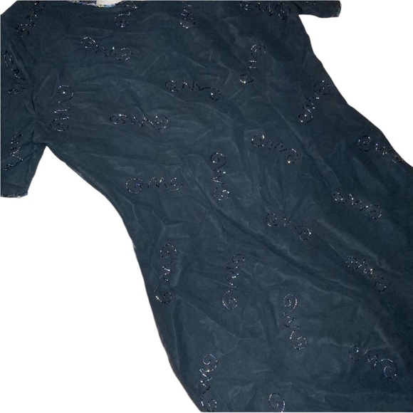 Vintage 90’s Silk Beaded Little Black Dress EUC SZ L - Picture 4 of 14